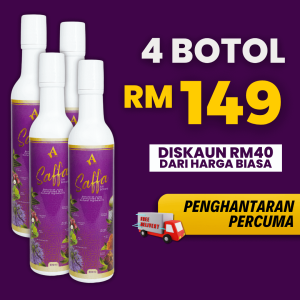 JUS SAFFA 4 BOTOL (PROMO)